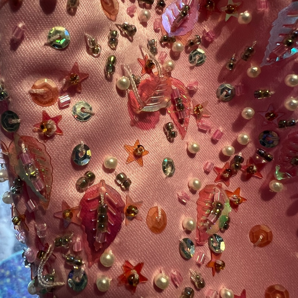Sparkling Pink Sleeveless Dress - Picture 5 of 16